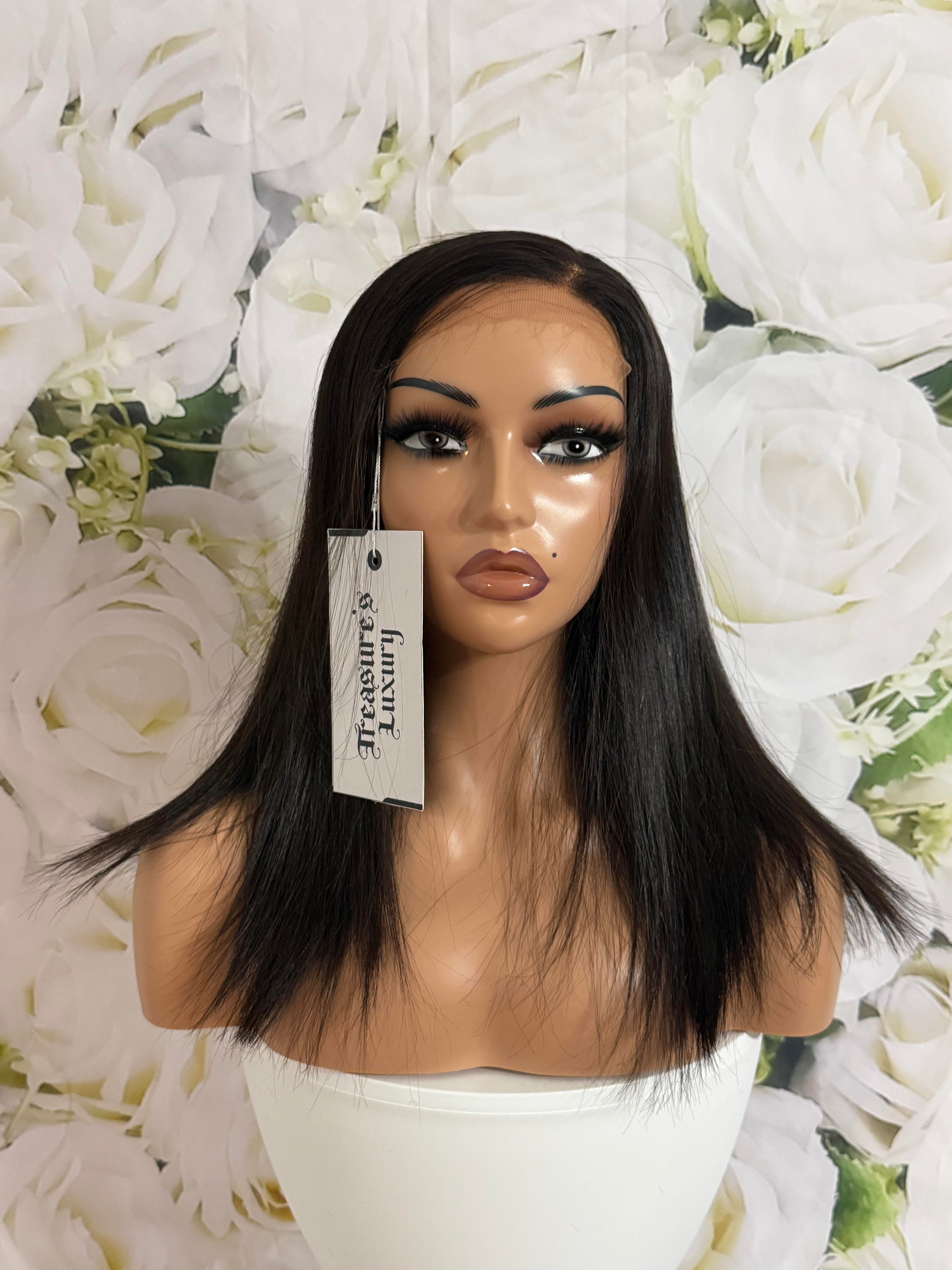 "The Diamond Signature" - Ultra-Sleek Straight 13x4 HD Lace Frontal Wig